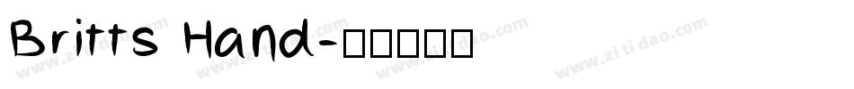 Britts Hand字体转换